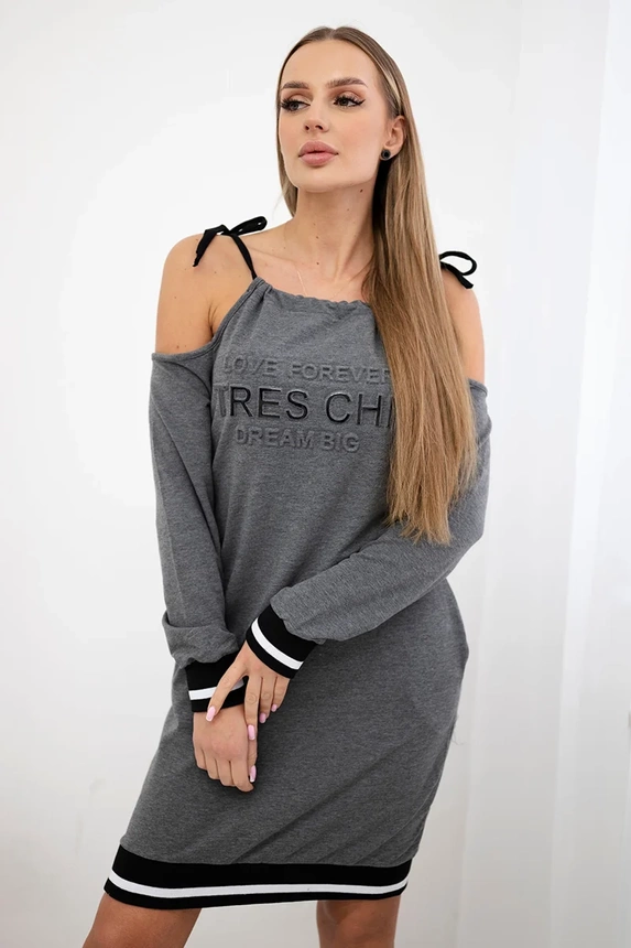 Dress Tres Chic graphite