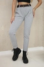 Punto Milano Winter trousers with belt grey