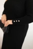 Women's Plus Size Sweater Dress with Mohair black