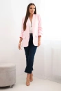 Elegant lapel blazer candy pink