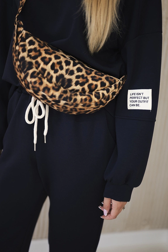 Set sweatshirt + pants buttery fabric navy blue