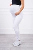 Хлопковые брюки для беременных белый