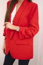 Marynarka z klapami elegancka niebieska