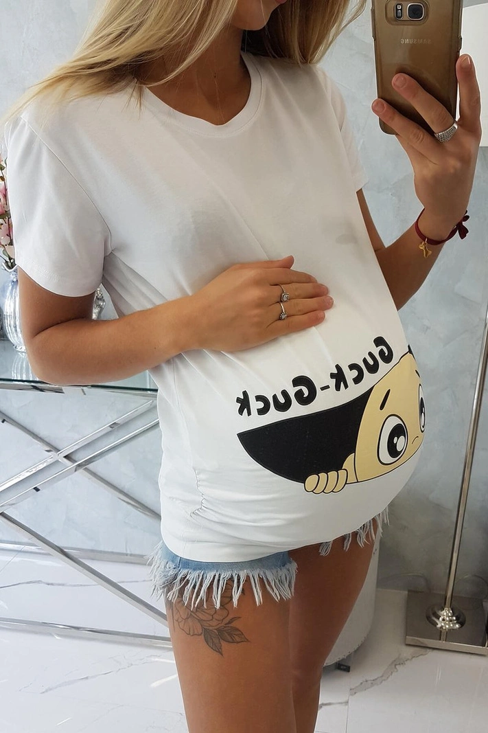 Maternity blouse Guck white