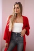 Sweater long cardigan red