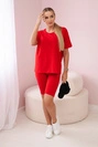 Top+Leggings Set rot
