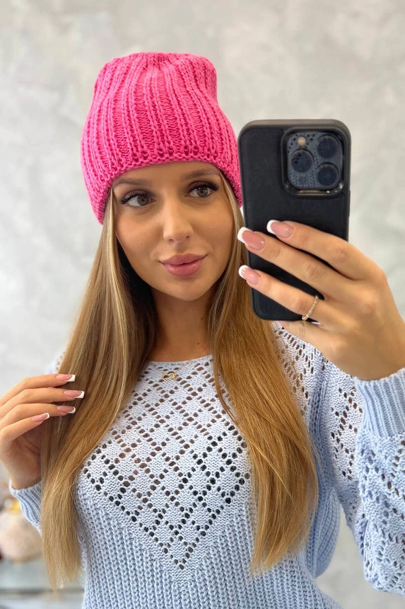 Women's cap Rebeka K345 pink neon