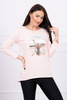 Raštuota palaidinė Paradise powder pink