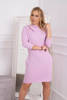 Suknelė su gobtuvu ir kišenėmis violetinės spalvos