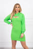 Sukienka z bluzą zielony neon