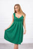 Sukienka z szerokimi ramiączkami zielona