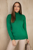 Sweter z półgolfem jasny zielony