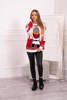 Рождественский свитер с Дедом Морозом экрю