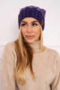 Шляпа с флисом Milano K203 фиолетовый меланж+темно-фиолетовый