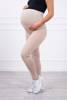 Bavlnené tehotenské nohavice béžový