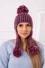 Dámska čiapka s dlhými ušami Emma K343 ružová